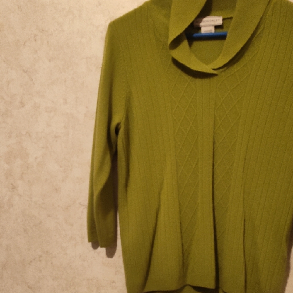 Allison Daley Green Crew Neck Sweater